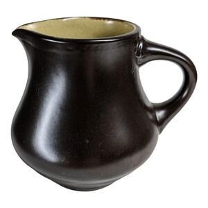Noritake Folkstone Genuine Stoneware Coffee Creamer Brown
